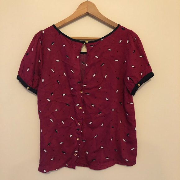 Nine Bird Pink Penguin Blouse - Picture 2 of 6